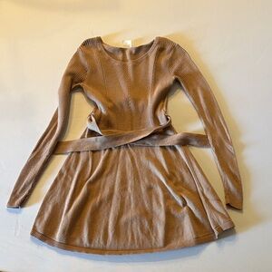 New Abercrombie Kids Beige Knit Sweater